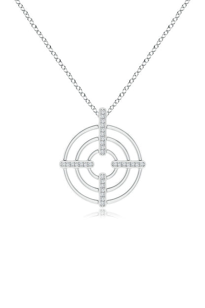 Buy Infinity Concentric Circle 14K Gold Pendant Necklace in 14K White Gold Online 14K White Gold