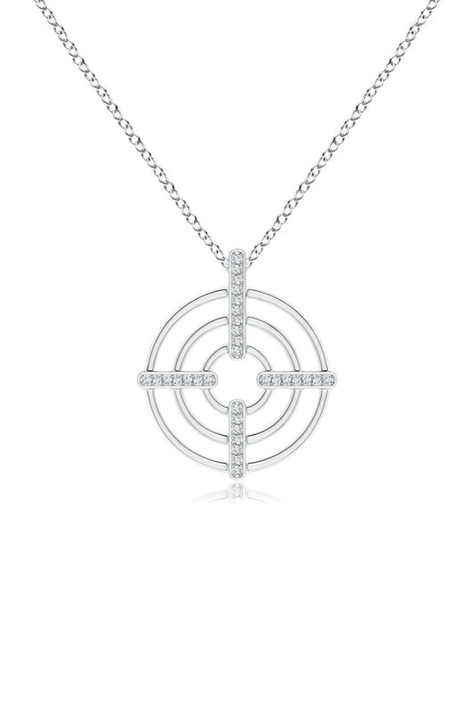 Buy Infinity Concentric Circle 14K Gold Pendant Necklace in 14K White Gold Online 14K White Gold