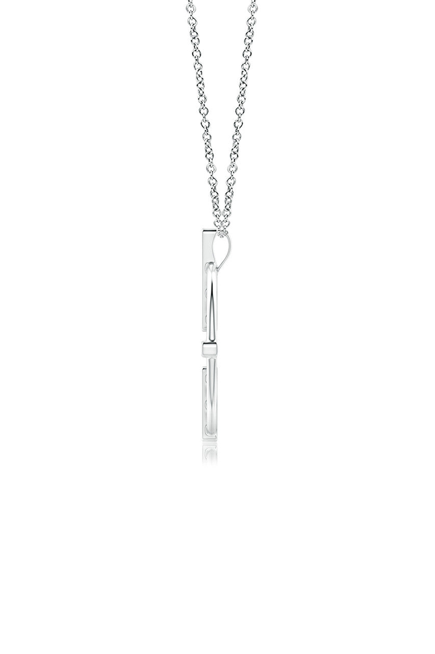 Buy Infinity Concentric Circle 14K Gold Pendant Necklace in 14K White Gold Online 14K White Gold