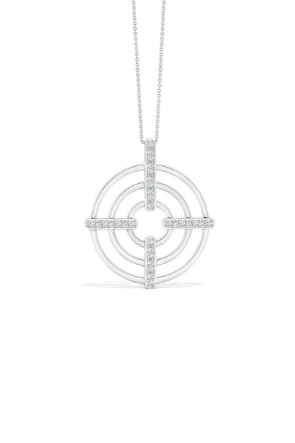 Buy Infinity Concentric Circle 14K Gold Pendant Necklace in 14K White Gold Online 14K White Gold