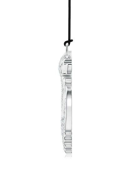Buy Dragon Lab-Grown Diamond Silver Pendant Necklace in 925 Silver Online 925 Silver