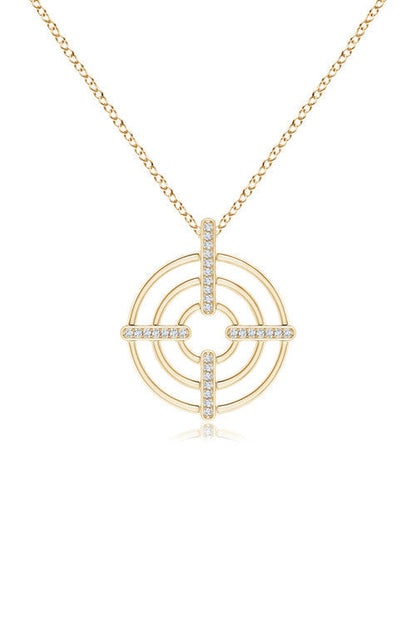 Buy Infinity Concentric Circle 14K Gold Pendant Necklace in 14K Yellow Gold Online 14K Yellow Gold