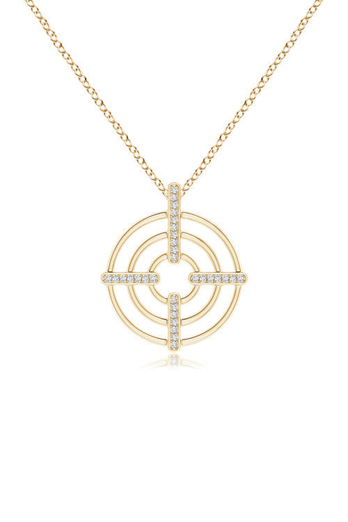 Buy Infinity Concentric Circle 14K Gold Pendant Necklace in 14K Yellow Gold Online 14K Yellow Gold