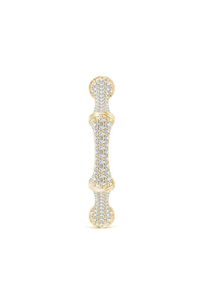 Buy Indochine 14k Diamond Pave Bamboo Eternity Ring in 14K Yellow Gold Online 14K Yellow Gold
