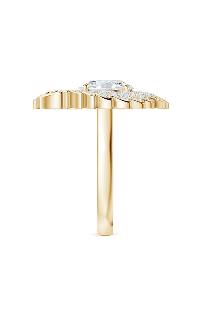 Buy Dragon Lab-Grown 14K Gold Round Diamond Ring in 14K Yellow Gold Online 14K Yellow Gold