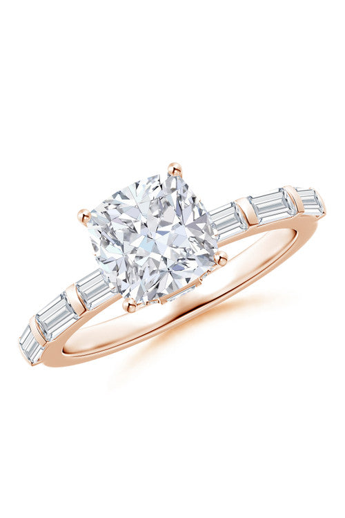 Buy Orient Express Lab-Grown 14K Gold & Cushion Diamond Solitaire Ring in 14K Rose Gold Online 14K Rose Gold