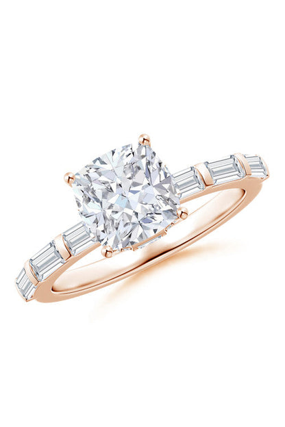 Buy Orient Express Lab-Grown 14K Gold & Cushion Diamond Solitaire Ring in 14K Rose Gold Online 14K Rose Gold