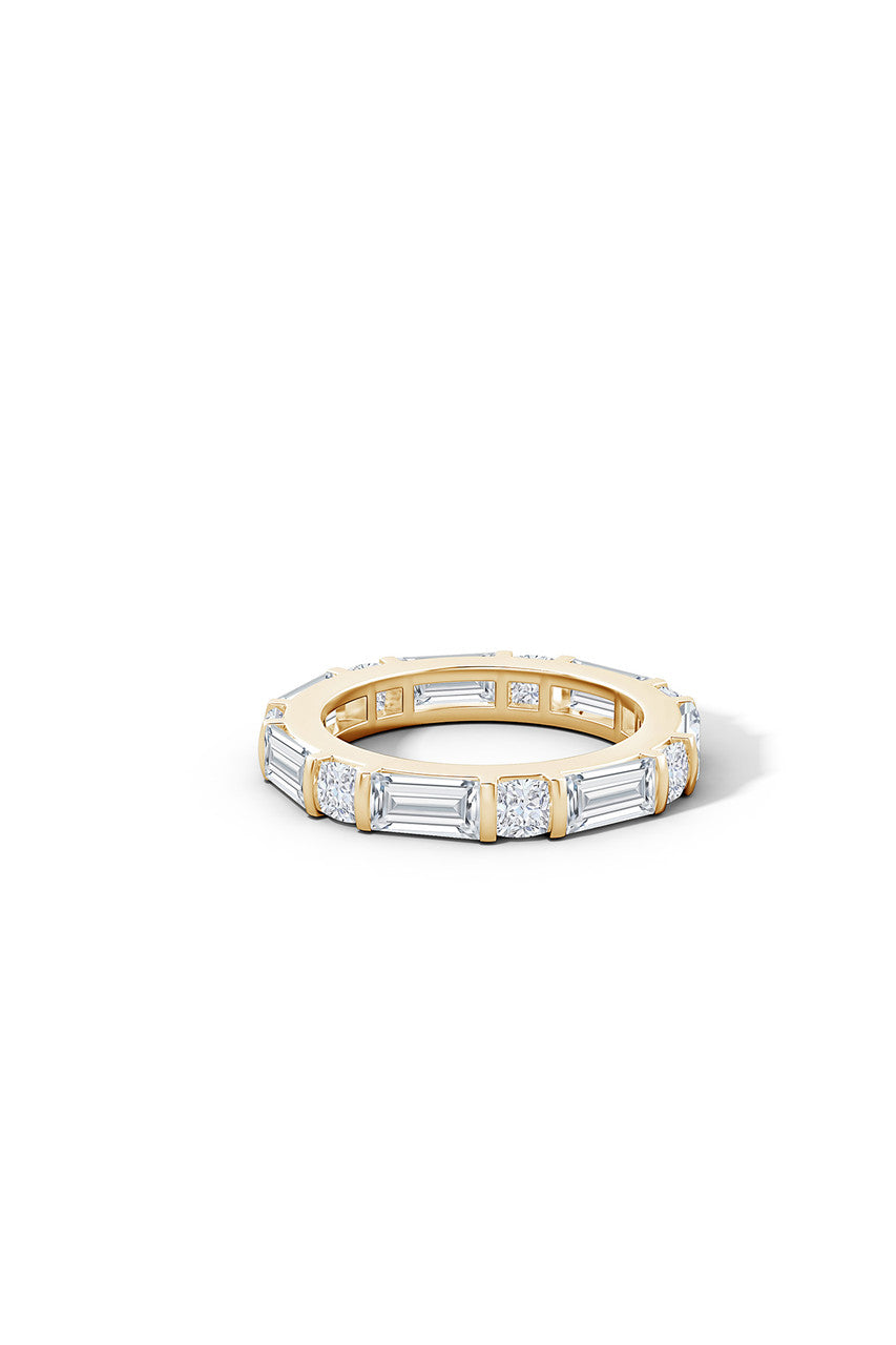 Buy Orient Express Lab-Grown 14K Gold Baguette & Cushion Diamond Eternity Band in 14K Yellow Gold Online 14K Yellow Gold
