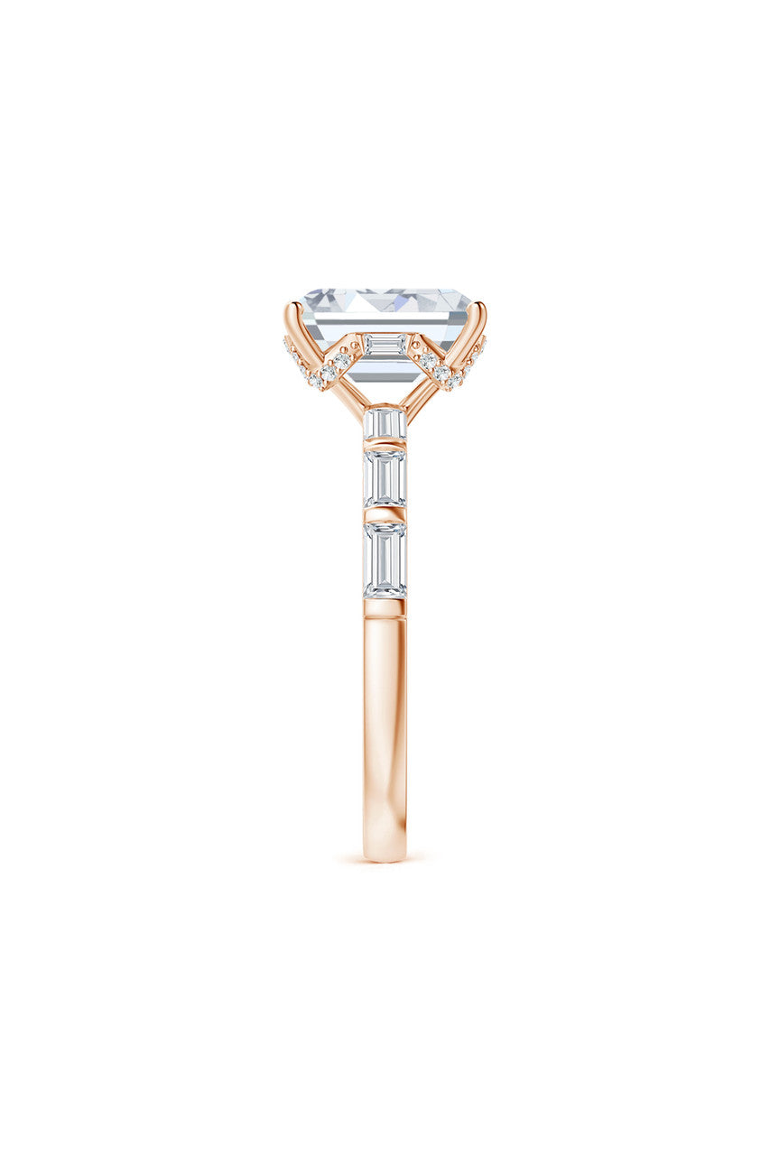 Buy Orient Express Lab-Grown 14K Gold & Emerald Cut Diamond Solitaire Ring in 14K Rose Gold Online 14K Rose Gold