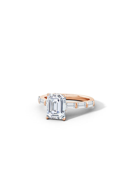 Buy Orient Express Lab-Grown 14K Gold & Emerald Cut Diamond Solitaire Ring in 14K Rose Gold Online 14K Rose Gold