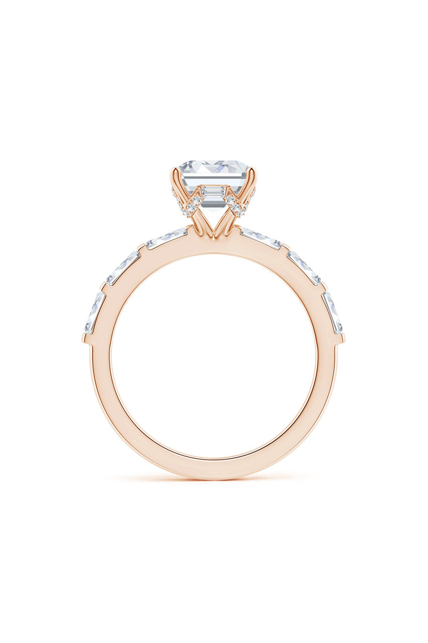 Buy Orient Express Lab-Grown 14K Gold & Emerald Cut Diamond Solitaire Ring in 14K Rose Gold Online 14K Rose Gold