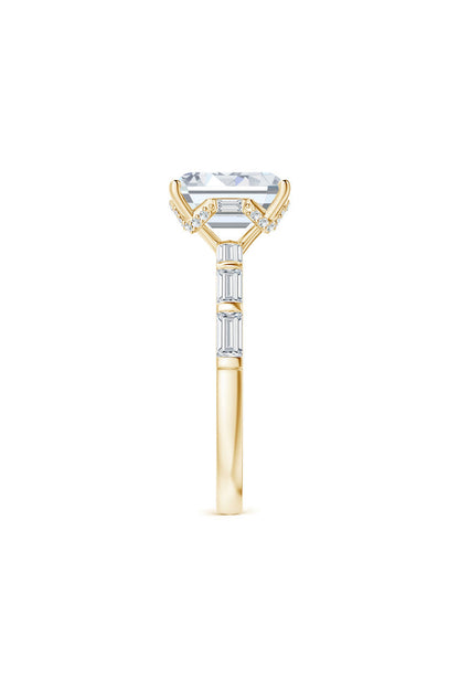 Buy Orient Express Lab-Grown 14K Gold & Emerald Cut Diamond Solitaire Ring in 14K Yellow Gold Online 14K Yellow Gold