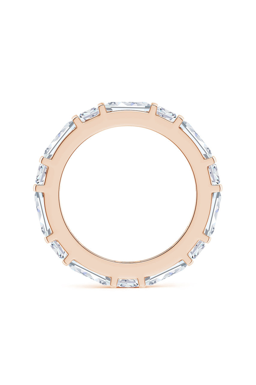 Buy Orient Express Lab-Grown 14K Gold Baguette & Cushion Diamond Eternity Band in 14K Rose Gold Online 14K Rose Gold