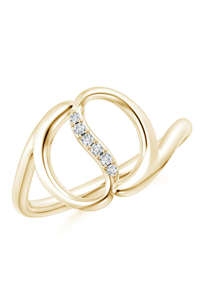 Buy Shangri-La Yin-Yang 14K Gold and Diamond Bypass Ring in 14K Yellow Gold Online 14K Yellow Gold