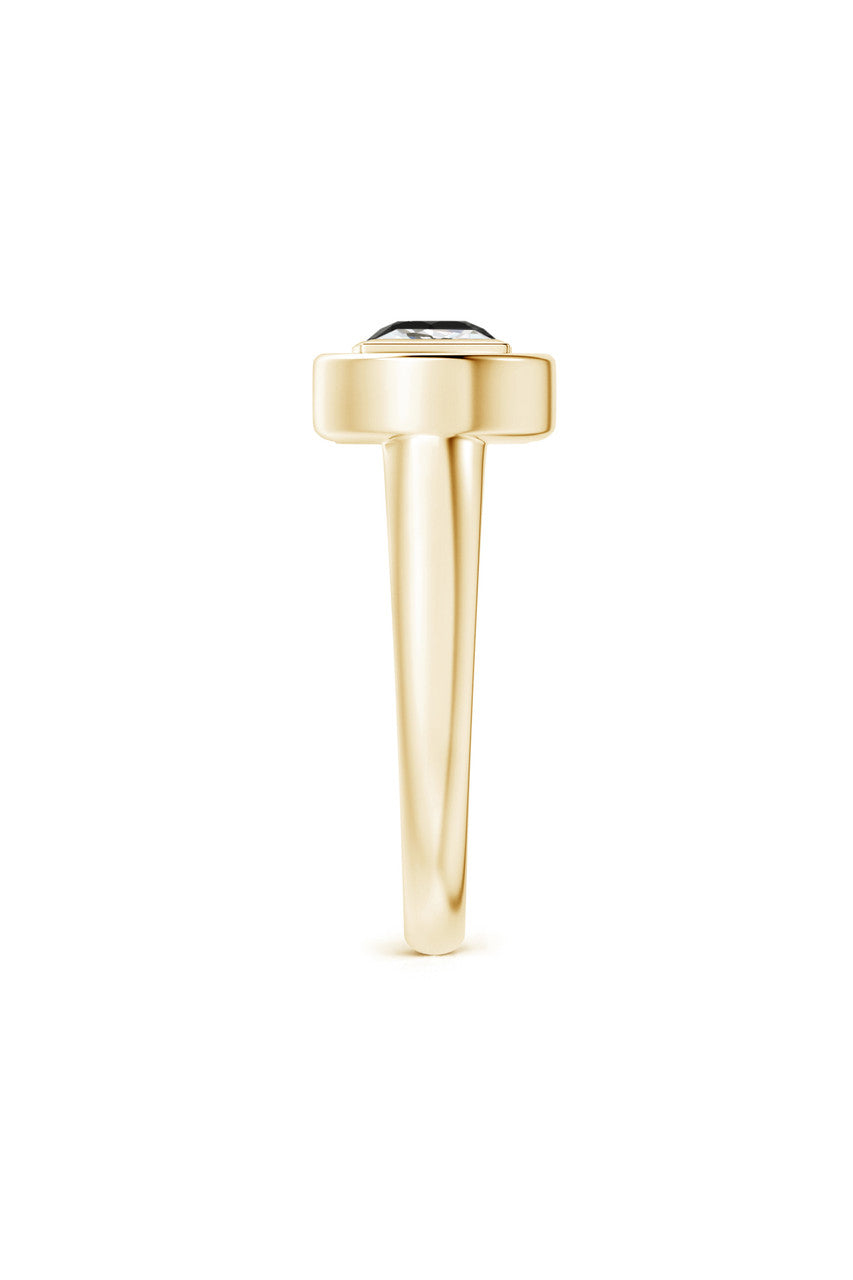 Buy Infinity 14K Gold with Black & White Diamond Two Stone Open Ring in 14K Yellow Gold Online 14K Yellow Gold