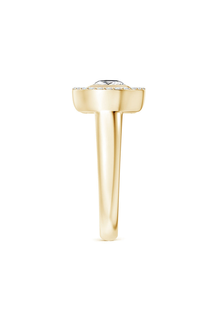 Buy Infinity 14K Gold with Black & White Diamond Two Stone Statement Ring in 14K Yellow Gold Online 14K Yellow Gold
