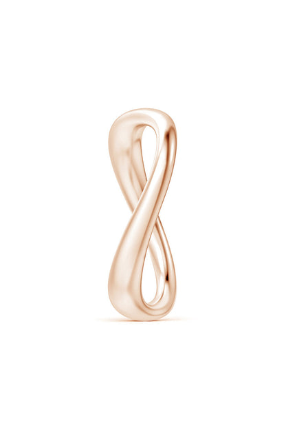 Buy Shangri-La Brushstroke 14K Gold Stacking Ring in 14K Rose Gold Online 14K Rose Gold