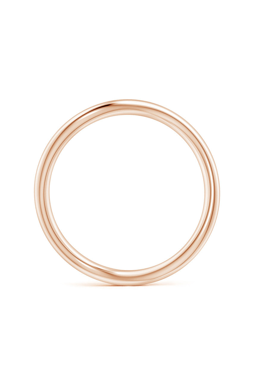 Buy Shangri-La Brushstroke 14K Gold Stacking Ring in 14K Rose Gold Online 14K Rose Gold