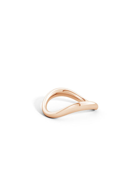 Buy Shangri-La Brushstroke 14K Gold Stacking Ring in 14K Rose Gold Online 14K Rose Gold