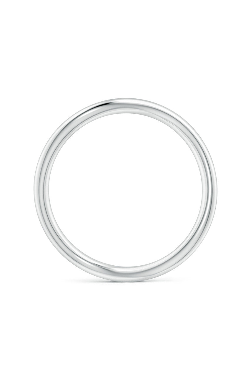 Buy Shangri-La Brushstroke 14K Gold Stacking Ring in 14K White Gold Online 14K White Gold
