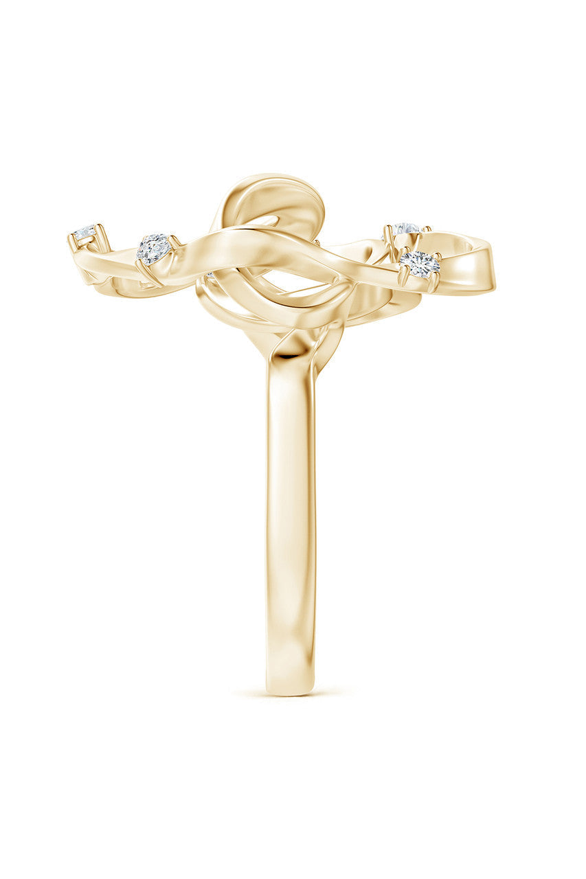 Buy Sakura 14k Scattered Diamond Ring in 14K Yellow Gold Online 14K Yellow Gold