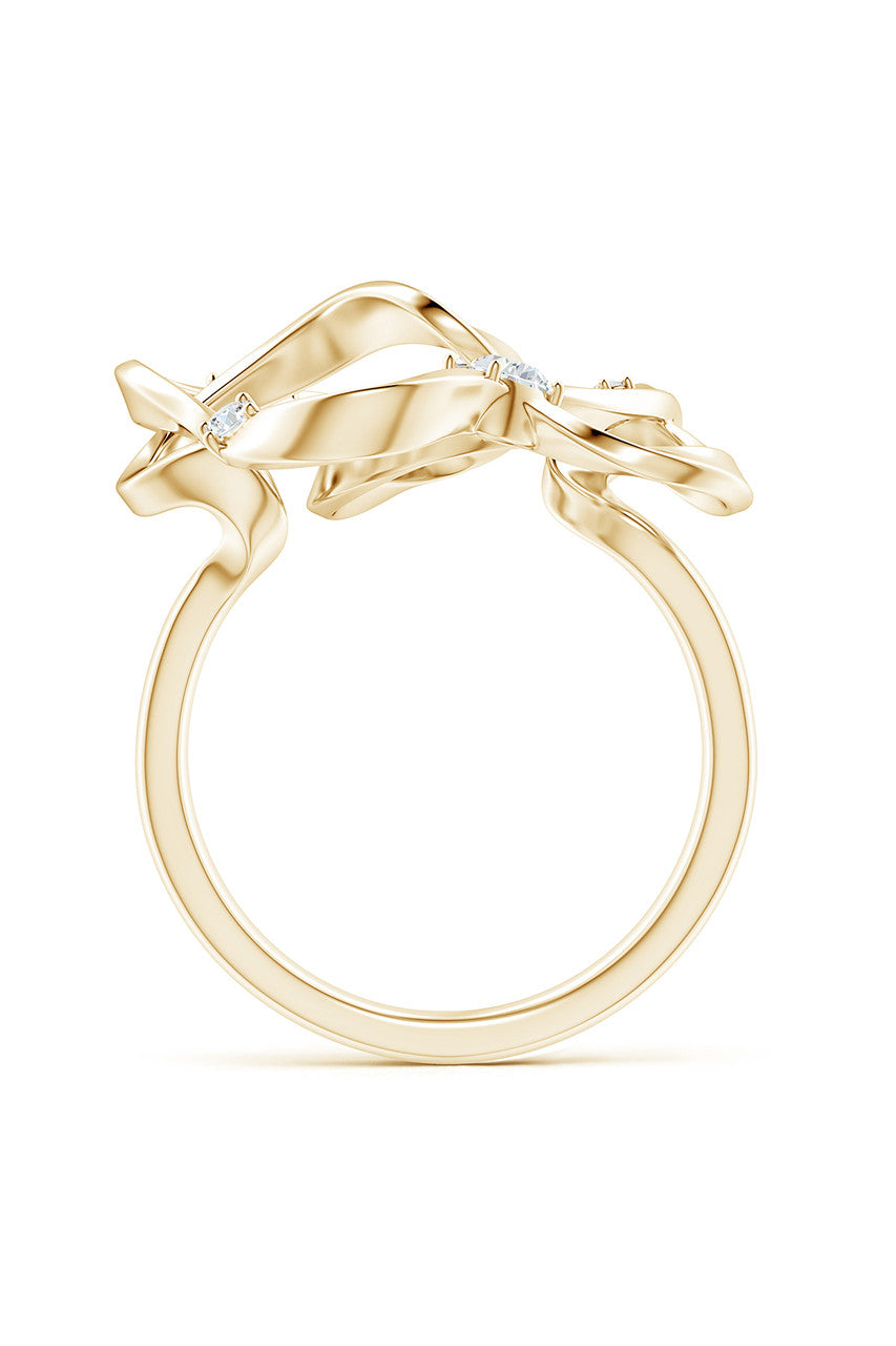 Buy Sakura 14k Scattered Diamond Ring in 14K Yellow Gold Online 14K Yellow Gold