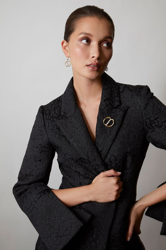 Buy Shangri-La Yin-Yang 14K Gold and Diamond Brooch in 14K Yellow Gold Online 14K Yellow Gold