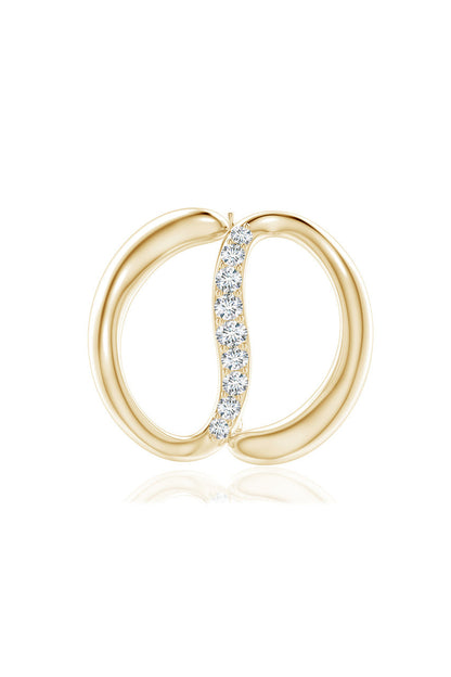 Buy Shangri-La Yin-Yang 14K Gold and Diamond Brooch in 14K Yellow Gold Online 14K Yellow Gold