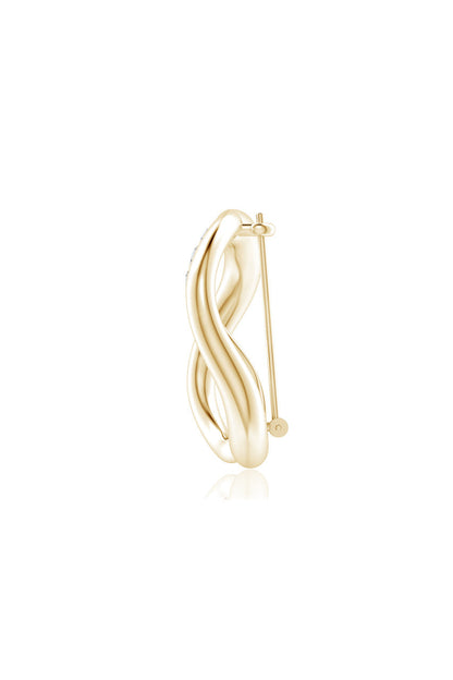 Buy Shangri-La Yin-Yang 14K Gold and Diamond Brooch in 14K Yellow Gold Online 14K Yellow Gold