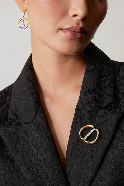 Buy Shangri-La Yin-Yang 14K Gold and Diamond Brooch in 14K Yellow Gold Online 14K Yellow Gold