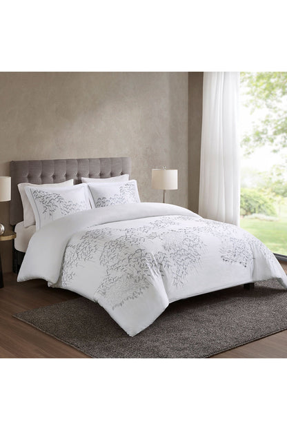 Timeless 3 Piece Comforter Mini Set Grey