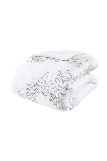 Timeless 3 Piece Comforter Mini Set Grey