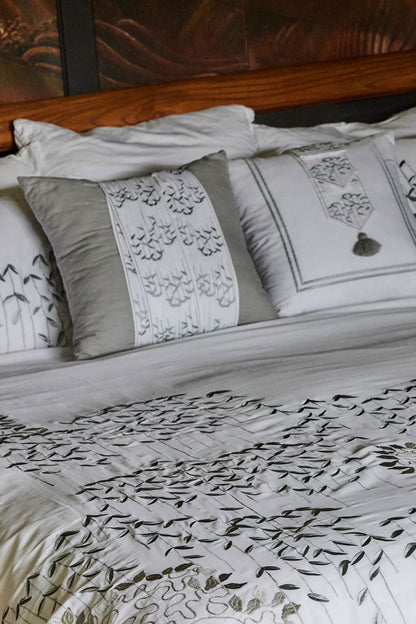 Timeless 3 Piece Comforter Mini Set Grey