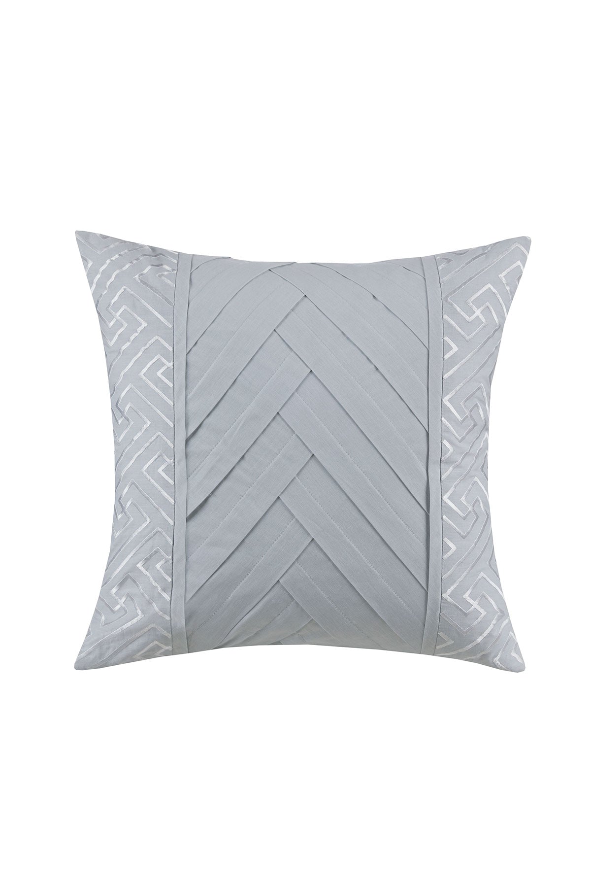 Dreamscape Embroidered 4 Piece Comforter Mini Set Dove Gray