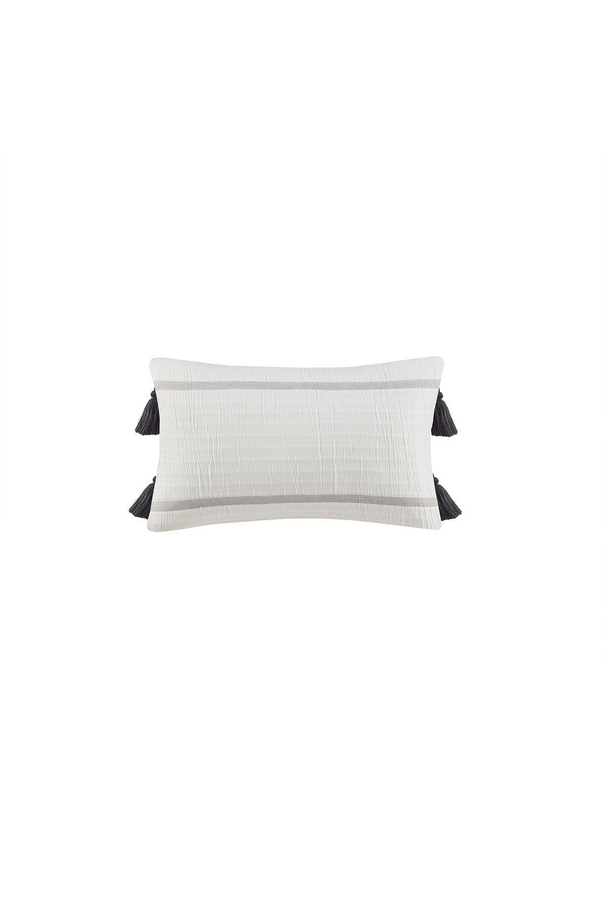 Buy Naru 4 Piece Jacquard Stripe Comforter Mini Set in Ivory/Gray Online Ivory/Gray