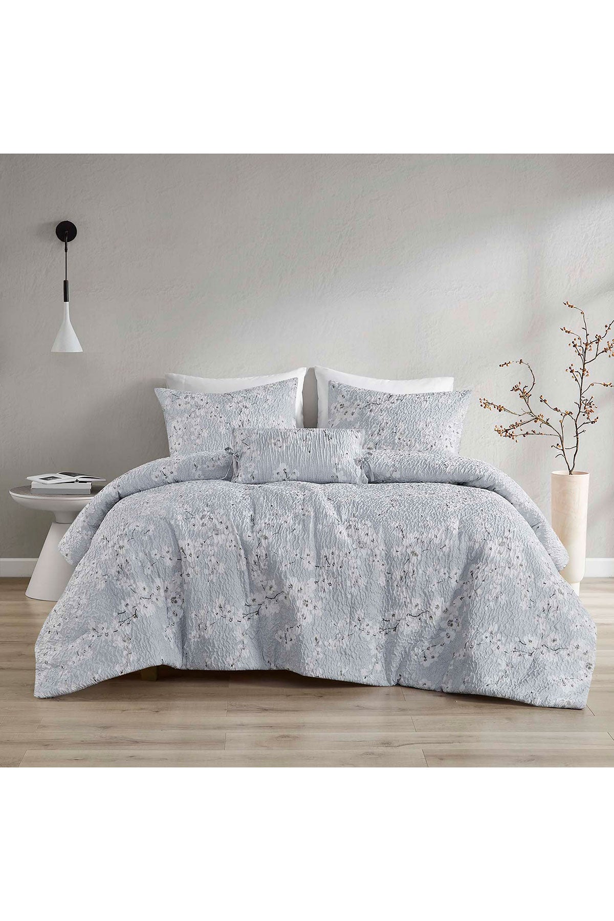 Buy Springtime Garden 4 Piece Comforter Mini Set in Gray Online Gray