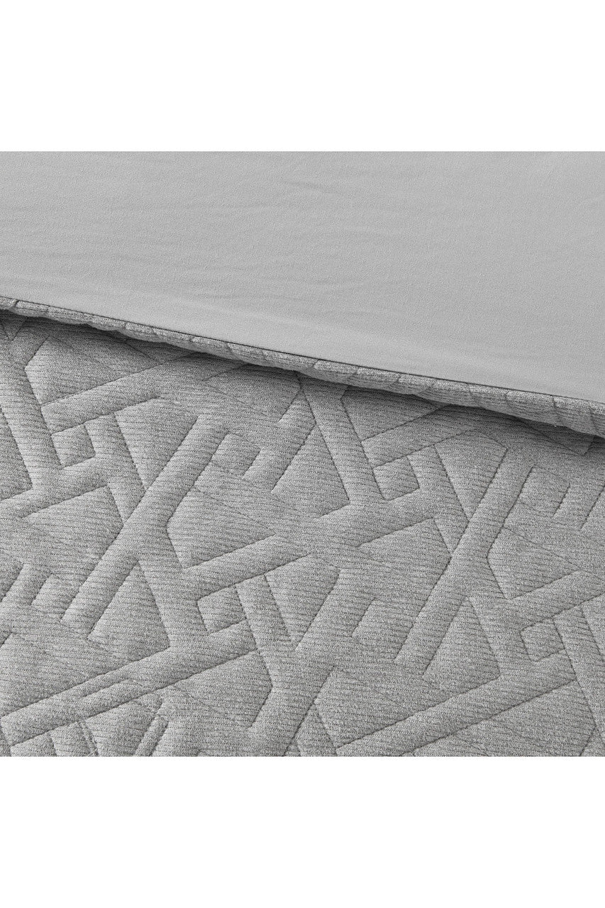 Buy Origami 3 Piece Grey Comforter Mini Set in Grey Online Grey