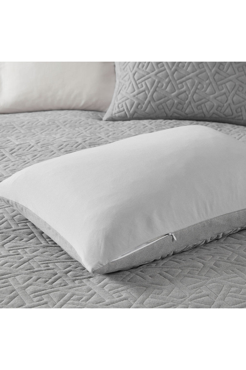 Buy Origami 3 Piece Grey Comforter Mini Set in Grey Online Grey
