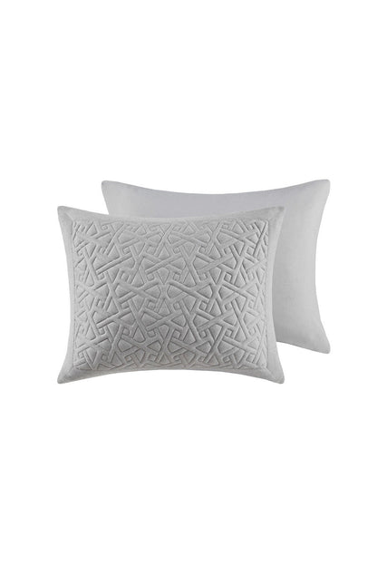 Buy Origami 3 Piece Grey Comforter Mini Set in Grey Online Grey