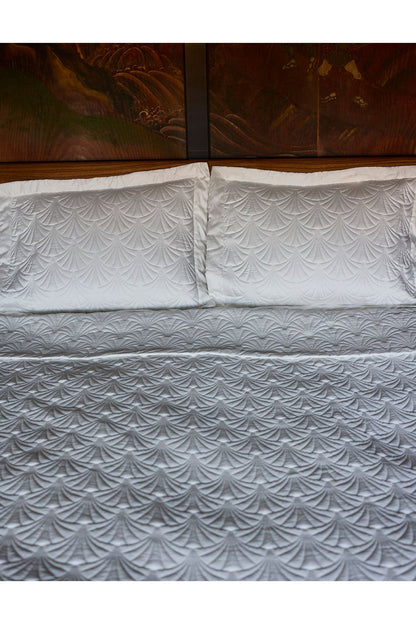 Jeju Embroidered 3 Piece Quilt Mini Set Ivory