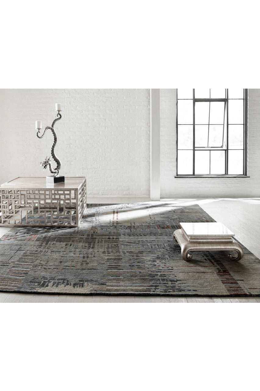 Buy Dynasty- Abstract Plaid Rug in O/C Online O/C