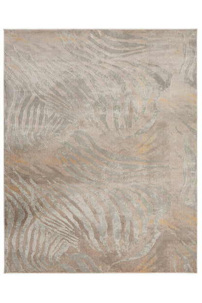 Buy Serengeti- Neutral Zebra Rug in Grey Online Grey