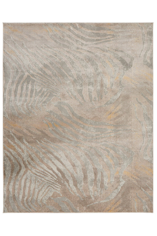 Buy Serengeti- Neutral Zebra Rug in Grey Online Grey