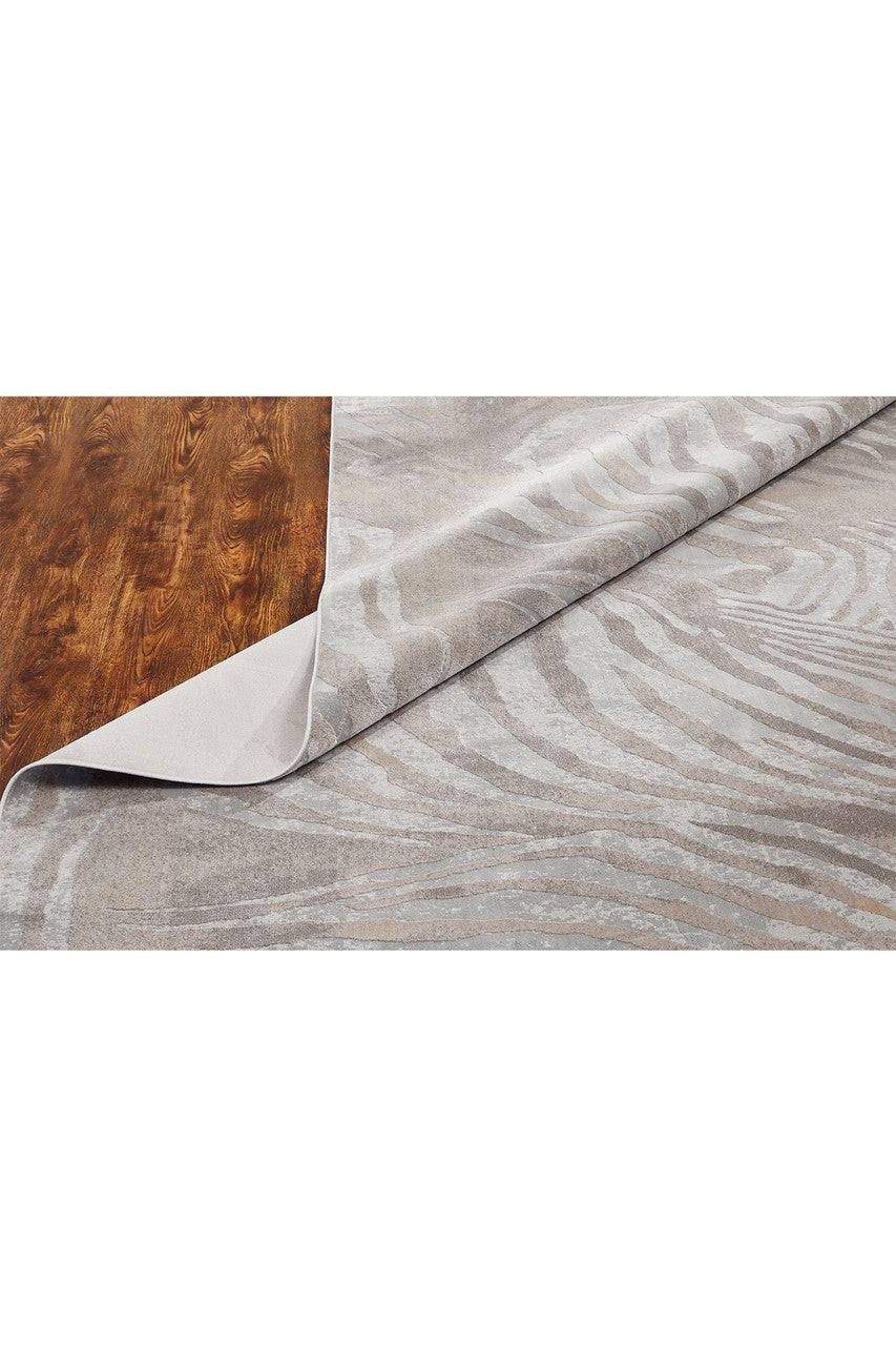 Buy Serengeti- Neutral Zebra Rug in Grey Online Grey