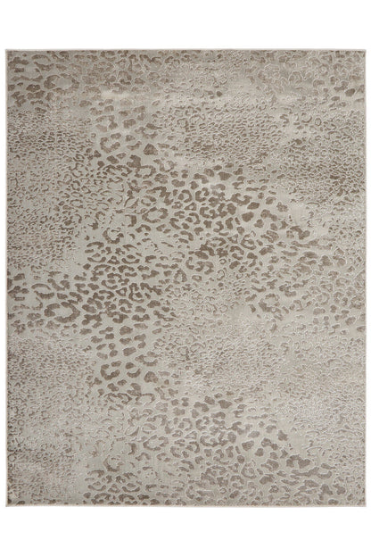 Buy Serengeti- Grey Leopard Rug in Grey Online Grey