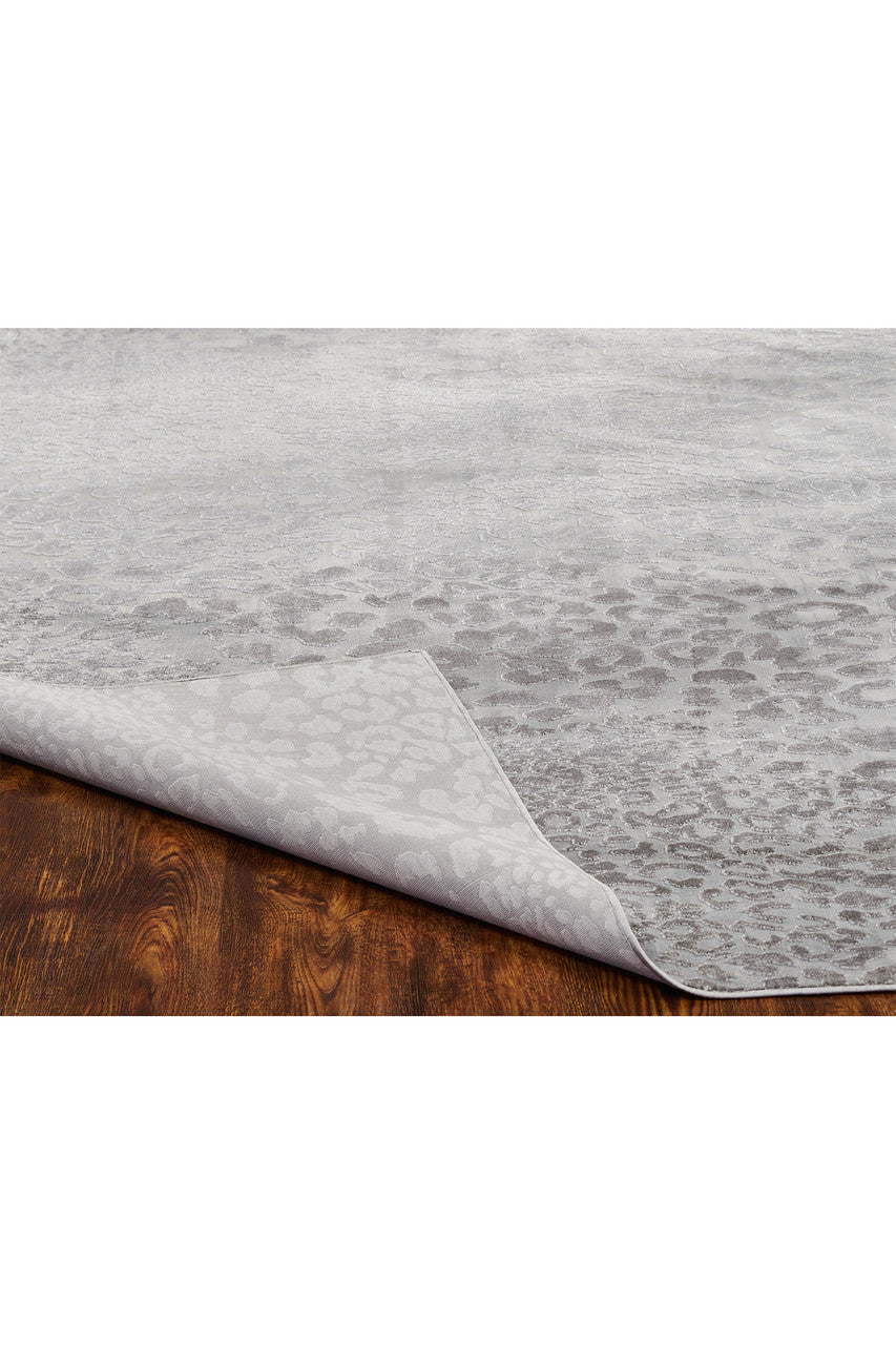 Buy Serengeti- Grey Leopard Rug in Grey Online Grey
