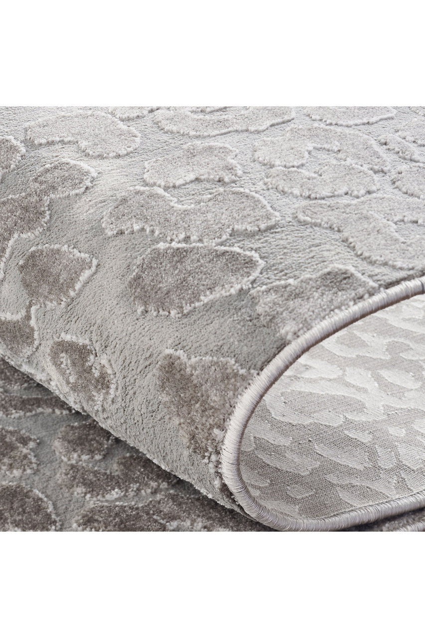 Buy Serengeti- Grey Leopard Rug in Grey Online Grey