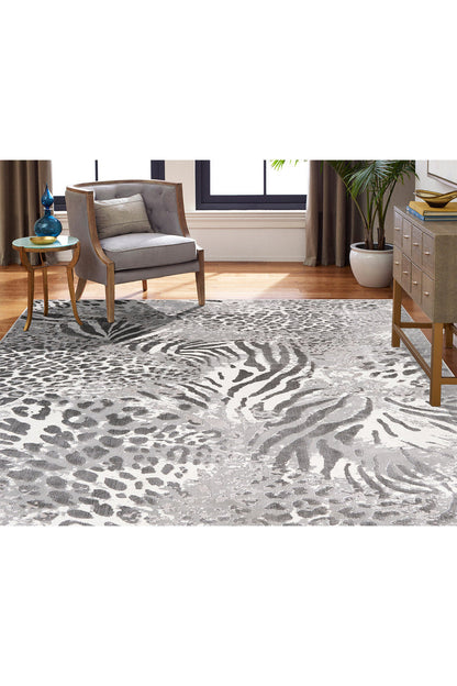 Buy Serengeti- Safari Neutrals Rug in Grey Online Grey