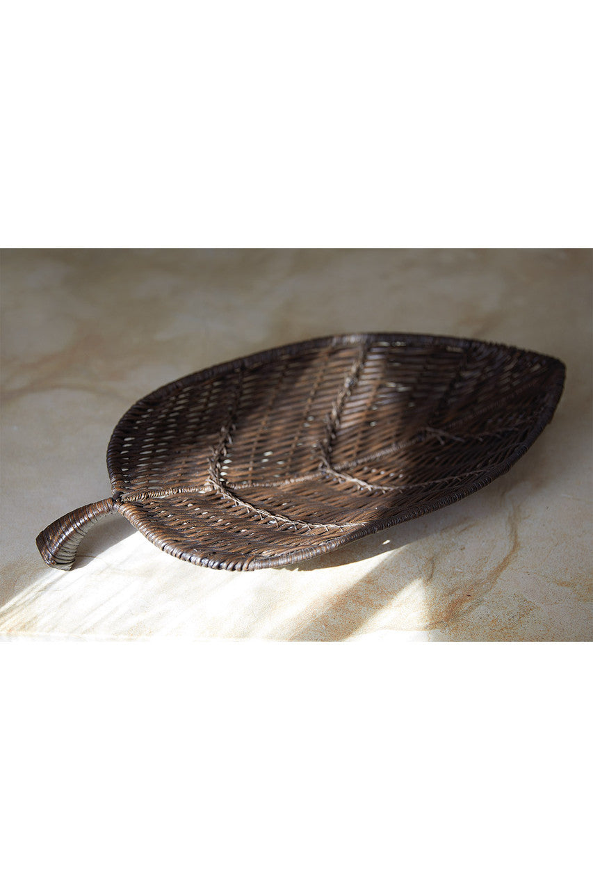 Buy Maranao Leaf Tray in Brown Online Brown