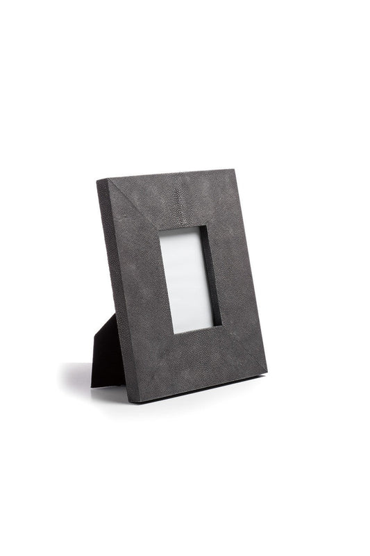 Buy Shagreen Single Photo Frame in Black Online Black
